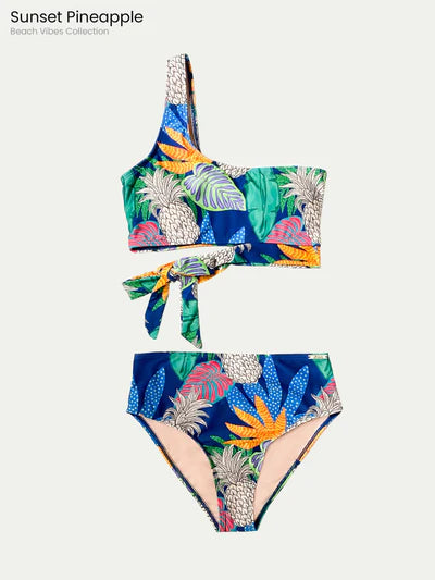 Sunset Pineapple Bikini Mujer