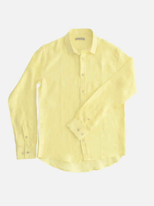 Camisa 100% Lino SOFT YELLOW