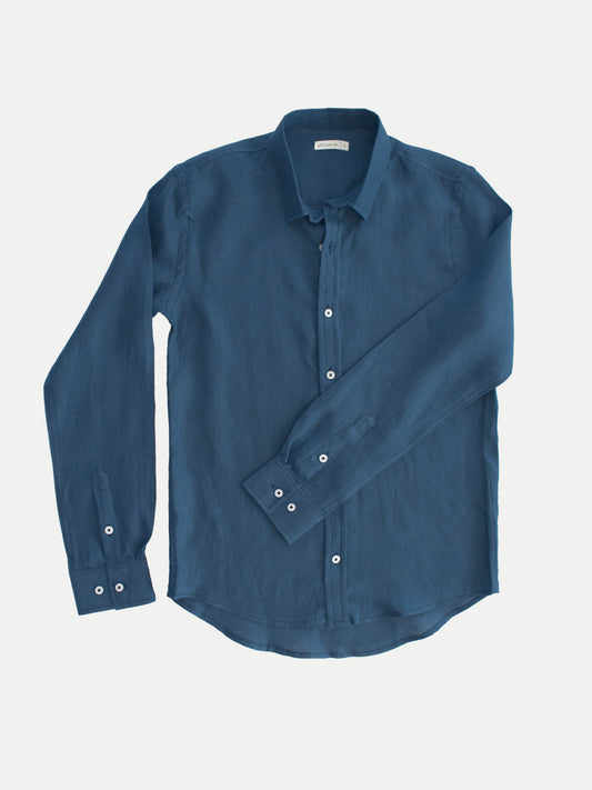 Camisa 100% Lino NAVY